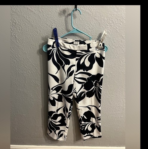 Women black white floral - white,