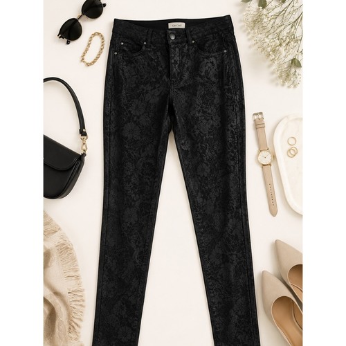Cache black pants with - black,