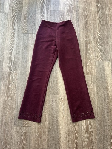 90s cache burgundy velvet - cache,
